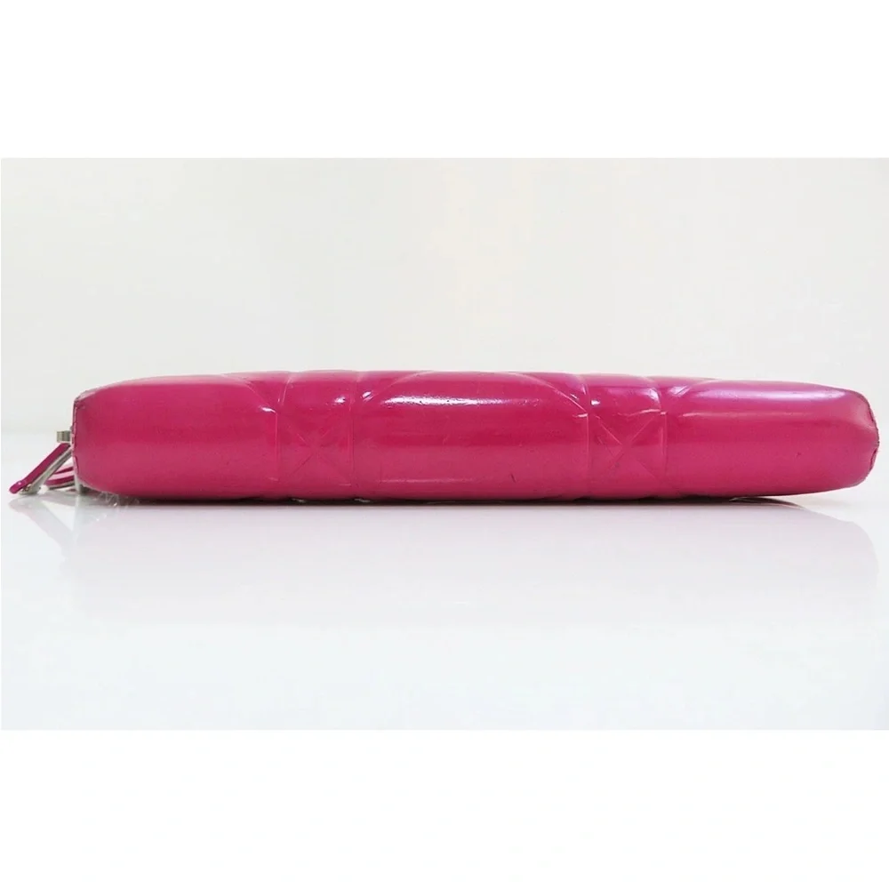 Dior Fuchsia Quilted Key Holder